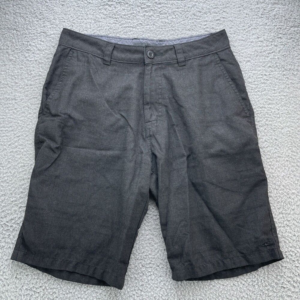 ONeill Shorts Mens 30 Black Chino Casual Flat Front Beach Summer Skater
